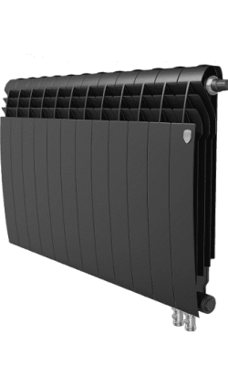 Радиатор Royal Thermo BiLiner 500 VR, 12 секций, Noir Sable