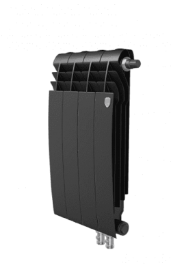 Радиатор Royal Thermo BiLiner 500 VR, 4 секции, Noir Sable