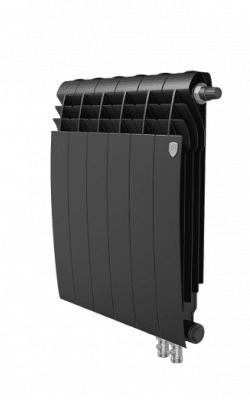 Радиатор Royal Thermo BiLiner 500 VR, 6 секций, Noir Sable
