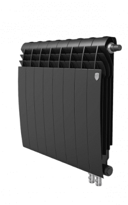 Радиатор Royal Thermo BiLiner 500 VR, 8 секций, Noir Sable