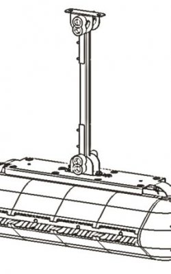 Carel DLA08DB100 Вентиляторный распределитель с распылением воды с двух сторон