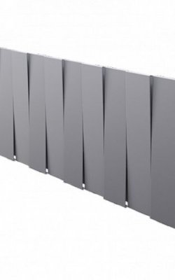 Биметаллический дизайн-радиатор Royal Thermo PianoForte 200 VD, 16 секций, Silver Satin