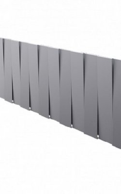 Биметаллический дизайн-радиатор Royal Thermo PianoForte 200 VD, 20 секций, Silver Satin