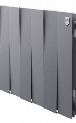 Биметаллический дизайн-радиатор Royal Thermo PianoForte 300, 8 секций, Silver Satin