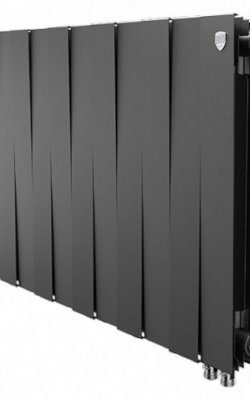 Биметаллический дизайн-радиатор Royal Thermo PianoForte 500 VD, 12 секций, Noir Sable