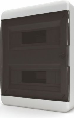 Щит навесной Tekfor BNK 40-24-1 24 модуля, IP41, прозрачная чёрная дверца