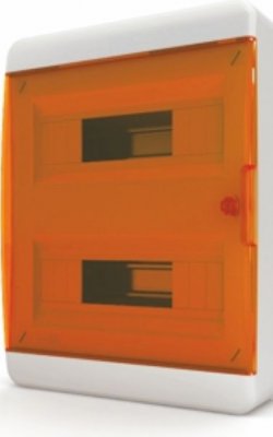 Щит навесной Tekfor BNO 40-24-1 24 модуля, IP41, прозрачная оранжевая дверца
