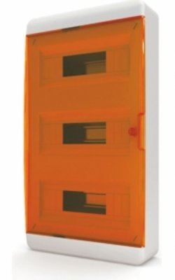 Щит навесной Tekfor BNO 40-36-1 36 модулей, IP41, прозрачная оранжевая дверца