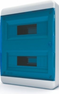Щит навесной Tekfor BNS 40-24-1 24 модуля, IP41, прозрачная синяя дверца