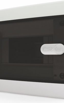 Щит навесной Tekfor CNK 40-06-1 6 модулей, IP41, прозрачная черная дверца