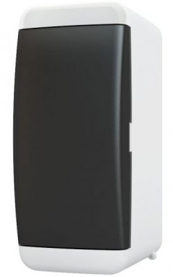 Щит навесной Tekfor UNB 40-02-2 2 модуля, IP41, непрозрачная черная дверца
