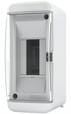 Щит навесной Tekfor UNC 40-02-2 2 модуля, IP41, прозрачная дверца