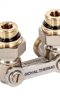Royal Thermo Узел нижнего подключения Н-образный угловой 1/2"х3/4"ЕК  (Артикул: RTE 07.00002)