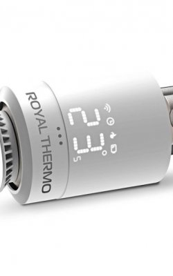 Термостат радиаторный электронный Royal Thermo Smart Heat, белый (Артикул: RTE 77.001​​​​​​​)