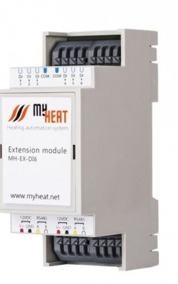 Дискретный блок расширения MyHeat DI6