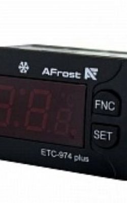 Контроллер AFrost ETC-974 plus: 3 реле 10А, 2 датчика NTC в комплекте, 1 цифровой вход