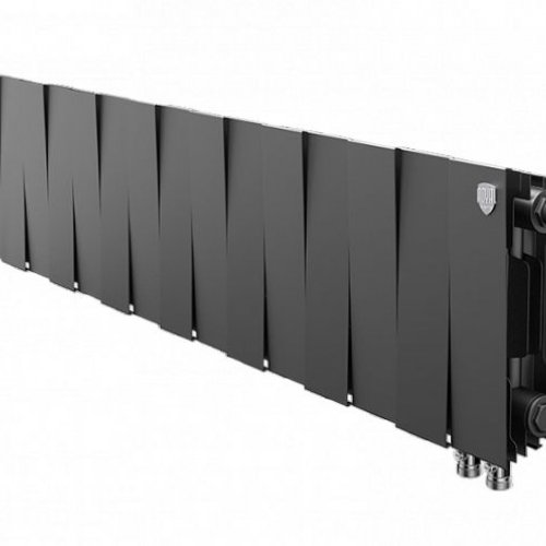 Биметаллический дизайн-радиатор Royal Thermo PianoForte 200 VD, 16 секций, Noir Sable