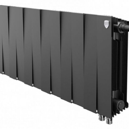 Биметаллический дизайн-радиатор Royal Thermo PianoForte 300 VD, 12 секций, Noir Sable