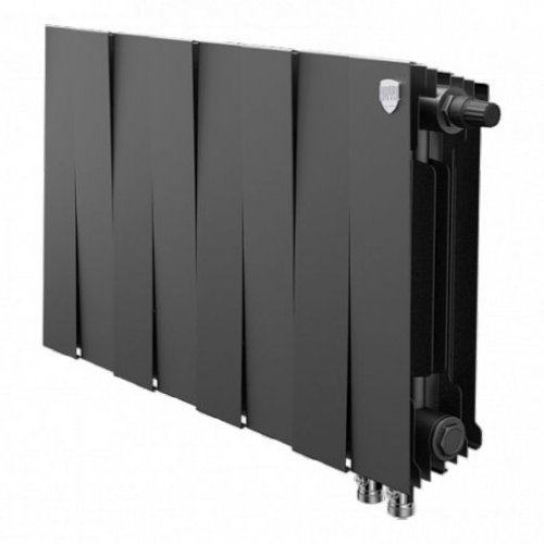 Биметаллический дизайн-радиатор Royal Thermo PianoForte 300 VD, 8 секций, Noir Sable