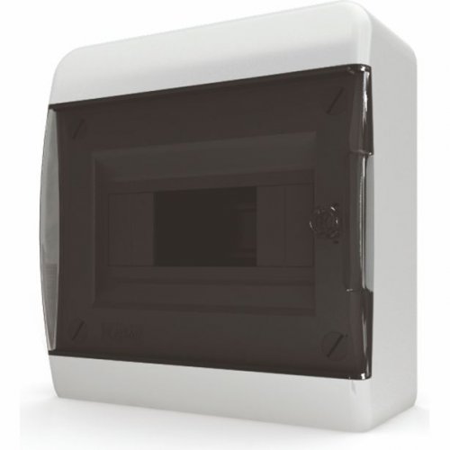 BNK 40-08-1 8 модулей, IP41, прозрачная чёрная дверца