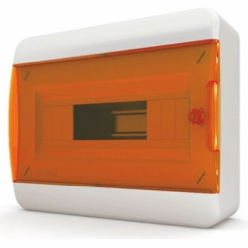 Щит навесной Tekfor BNO 40-12-1 12 модулей, IP41, прозрачная оранжевая дверца