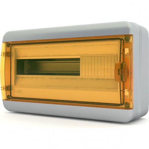 Щит навесной Tekfor BNO 65-18-1 18 модулей, IP65, прозрачная оранжевая дверца