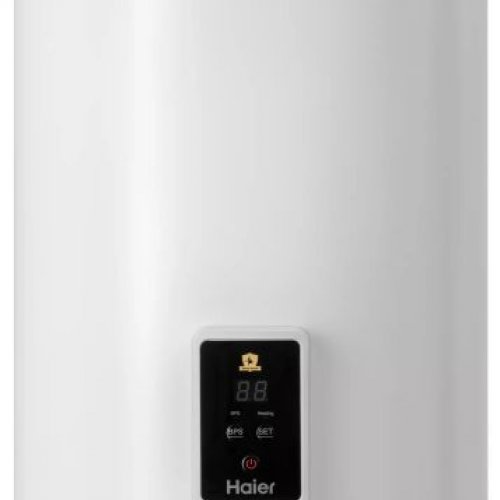 Накопительный водонагреватель Haier ES50V-A5 объёмом 50 литров с нижней подводкой воды и электронным управлением.