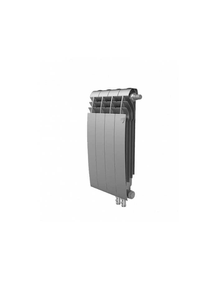 Радиатор Royal Thermo BiLiner 500 VR, 4 секции, Silver Satin