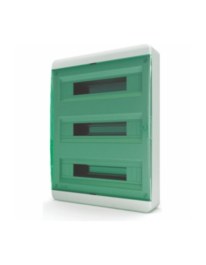 Щит навесной Tekfor BNZ 40-54-1 54 модуля, IP41, прозрачная зеленая дверца